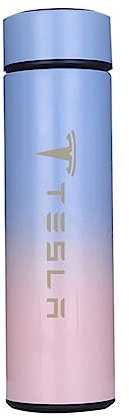 EFEMIR Smart Thermos Cup für Tesla Model 3 Model X Model Y Model S, Auto Thermosflasche LED Digitale Temperaturanzeige Edelstahl Thermoskanne,normal-A