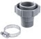 lasuroa 2pcs Swimming Pool Drain Fitting, Pool Replacement Parts Including Coupling Nuts and Clamping Rings Swimming Pool Drain Pipe Fittings Connection Hose Adapter Compatible with Coleman