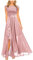 Vestito Donna da Sera con Spalline Abito da Festa Scintillante a Trapezio Altalena Abito da Donna Vintage con Paillettes Anni '20 con Frange Sexy Maniche Scollo A V per Matrimoni Feste Cocktail