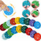 FHBHJNATC 18 Stück Mathe Fidget Spinner, Math Fidget Spinner, Fidget Spinner Mathe, EIN Satz von Addition und Subtraktion, EIN Satz von Multiplikation und Division, Mathe-Unterrichtsspiele