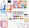 Insnug Resin Kits for Beginners, 111PCS Keyring Making Kit with Silicone Letter Number Moulds, Clear Epoxy Resin and Accessories, Resin Art Kit for Craft DIY Christmas Birthday Gifts