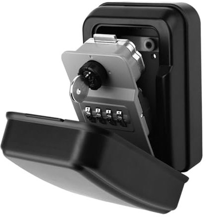 Candado seguro para llaves de montaje en pared con combinación de 4 dígitos, fácil instalación para el hogar, negocios, surf, puerta delantera