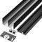 Peakjune Sliding Door Track,Wardrobe Door Track,Sliding Door Kit Track Rail,Aluminium Sliding Door Track,Sliding Door Slide Pulley Guide Rail,Double Track,Smooth Operation,For Home Office
