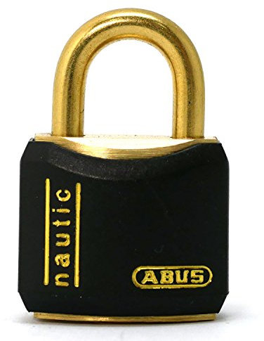 Abus 01015 T84MB/20 Cadenas marine de 20 mm en Laiton massif Noir