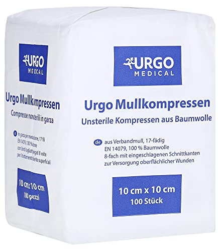 Urgo Mullkompressen 10x10 cm Unsteril