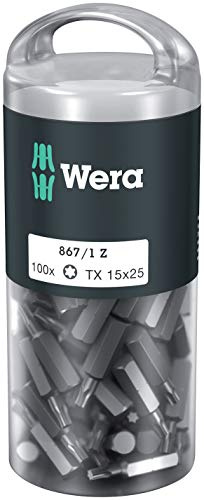 Wera 05072447001 867/1 Z TORX® DIY Bits, TX 15 x 25 mm, 100-teilig