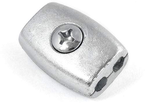 5 pcs acier galvanisélire serre-câbles ovale 4mm zingue