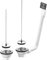 Nicoll 92931 Bonde evier 2 bacs chainette 20405 0204602, Blanc