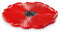 Charles Viancin - Dessous de Plat Poppy - 15 cm - Supporte jusqu'à 220°C - sans BPA, ni Plastique - Silicone de Qualité Alimentaire - Compatible Micro-Ondes et Lave-Vaisselle - Rouge
