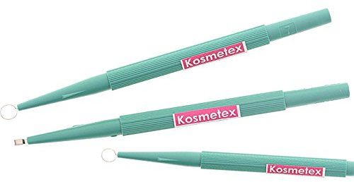 Hautkürette je 2, 3 und 7mm, scharfe Kürette für die Kürettage, Kosmetex Hautcuretten, Curette, 3er MixSet-Nr.2