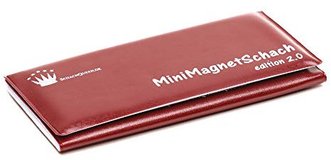 SchachQueen - Mini Magnet Schach 2.0 Reiseschach Dreifachklappbrett