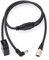 Hirose Y-Splitter-Stromkabel, 4-polig auf rechtwinkligen Gleichstrom, 2,5 mm Schaft und Buchse D-Tap für Monitor Recorder Zoom F8, 1 m