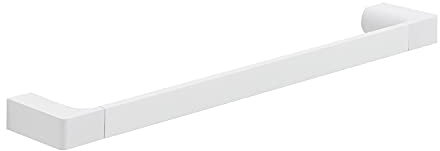 Gedy G-Kuala Lumpur Porta Asciugamani CM.45, Colore Bianco, Componenti Realizzati in Cromall, Ottone e Vetro, Garanzia 2 Anni, Misure 2,5 x 45 x 6,6 CM e Peso 0,556 kg, Design R&S