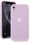 Micoden for iPhone XR Phone Case Cute Girls Silicone Shockproof Protective Bumper Cases with Love Heart Pattern Design for iPhone XR Purple