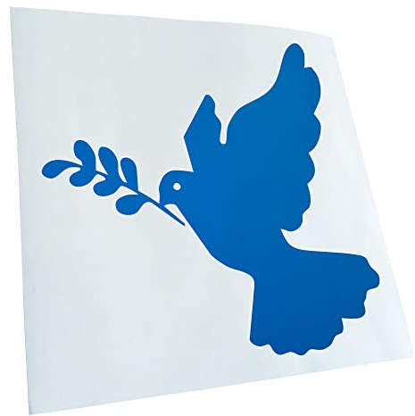 - Autoaufkleber - Friedenstaube Aufkleber für Auto, Laptop, Fahrrad, LKW, Motorrad mehrfarbig JDM Decal Racing
