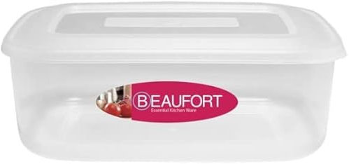 4.5L Rectangular Clear plastic Food Storage Container Stackable Meal Prep Large Airtight Food Boxes with SnapOn Lid Food Storage Pantry Kitchen Storage Box Microwave Dishwasher Freezer safe