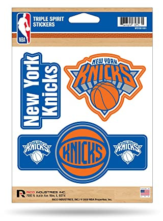 NBA Basketball New York Knicks Triple Spirit Sticker Sheet