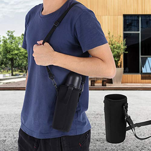 Pilipane Porte-Bouteille d'eau, Sac de Bouteille d'eau Imperméable, Porte-Bouteille en Nylon, Porte-Sac de Transport avec bandoulière réglable pour Hommes, Enfants, randonnée, Sac à bandoulière(L)