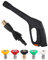 FIXFANS Pressure Washer Gun Kit with 5 Nozzles – Compatible with Some of Portland Husky Black Decker Ford Pulsar ShopForce Taskforce Powerwasher Taskmaster – Power Washer Gun with Adapter