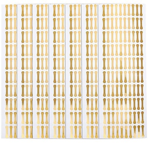 ULTECHNOVO 500 Pcs Blank Tamper Labels Self Adhesive Evident Stickers Pantry Seals Sealing Lable Tamper Decorative Labels for Baking Arts Craft Food Retail Package, 20x4mm