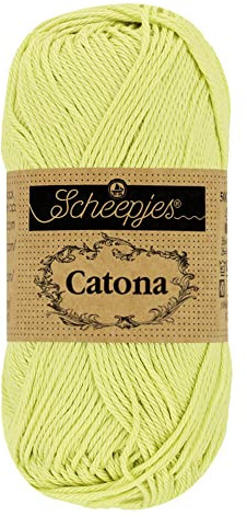 Scheepjes - Scheepjes Catona 392 Lime Juice Yarn - 20x25g