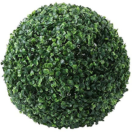 URMAGIC Artificial Boxwood Balls,1 Pcs 23cm Dia Artificial Topiary Ball for Outdoor Indoor,UV Resistant Decorative Greenery Sphere,Plant Topiary Sphere,Green Plant Balls,Garden Wedding Decoration