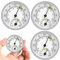 Thermo-Hygrometer Gut Ablesbar Mini: Nizirioo 3 Stück Runder Thermometer Hygrometer Innen Analog, Gut Ablesbar Zimmerthermometer, Luftfeuchtigkeitsmessgerät für Baby Garage Büro