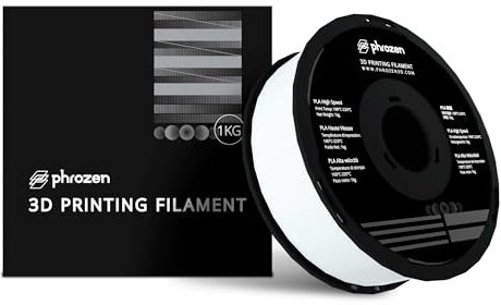 Phrozen High-Speed PLA Filament 1.75mm | 3D Drucker Filament Materialen | Hohe Geschwindigkeit bis zu 600 mm/s | 1KG Spule (2,2 LBS) - Weiß