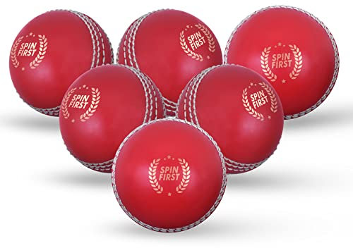 ADS SPORTS Soft Cricket Balls For Practice & Excellent Training & Skills Cricket Balls For All Age Players Senior & Junior (Senior, Red)
