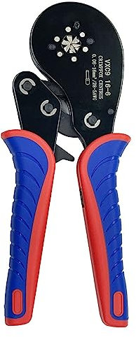 Herramienta de crimpado de terminales tubulares de 0,08 a 16 mm² (28-5 AWG), multifunción, crimpadora de alambre de trinquete, alicates de virola, herramienta manual para electricista