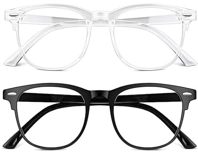 Blaulichtfilter Brille Herren und Damen Satz 2 | Blaulichtfilter Brille Damen | Blue Light Glasses | Blaulicht Brille | Blaufilter Brille Herren | Blaufilter Brille Damen | Brille Mit Blaulichtfilter