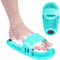 HoYLluDLL Silicone Foot Scrubber for Shower, Foot Massager Mat with Non-Slip Suction Cups, Large Bath & Shower Foot Scrubber Mat (Green)