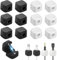 12 PCS Magnetic Cable Holder Charging Cable Magnetic Cable Organizer Storage Holder Magnetic Cable Organiser Magnetic Cable Clips for Charging Cable Home Office Car Wall