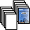 10PCS A4 Magnetic Photo Frames, Self Adhesive Magnetic Picture Frame, Magnetic Poster Frame Magnetic A4 Paper Display Frame for Paintings, Photos, Notices, Certificate, Poster(Black)