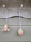 Dekohänger Blüten Rosa Porzellan 2 er Set D4xH4,5cm / D5,5xH5cm + 8cm
