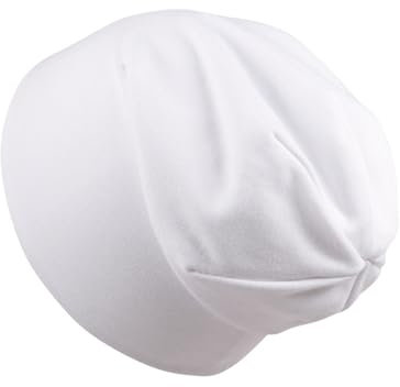 WUWYOUWL Baby Beanie Hut, Herbst und Winter Baumwolle Cap Weiche Doppelschichtige Hip-Hop Hut für Unisex Baby Aged 1-3 (DE/NL/SE/PL, Alter, Einheitsgröße, White)