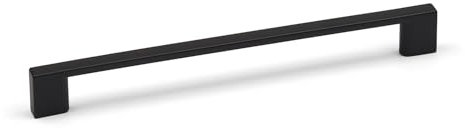 160mm Black Kitchen Door Handle Matt D Bar Slim Square Cabinet Cupboard Drawer Pull Wardrobe Furniture Upcycle Replacement DIY Hardware