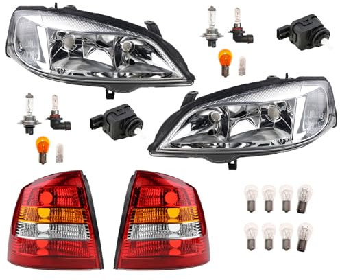 Johns, Scheinwerfer Heckleuchten Set Links Rechts passend für Opel Astra G LWR Leuchtm.