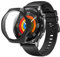 Heioloo Coque pour Huawei watch GT 5 46mm Étui de Protection en Verre, Résistant aux Rayures pour Huawei watch GT 5 46mm Etui - Noir