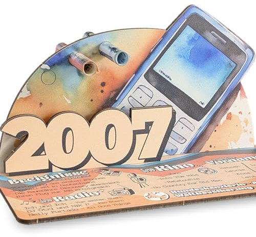 18 Geburtstag - Damals.. 2007 3D-Holzkarte | Geldgeschenke 18 Geburtstag, 18. Geburtstag Mädchen, 18. Geburtstag Junge, 18. Geburtstag Geldgeschenk, Geburtstagskarte 18, 18 Geburtstag Deko