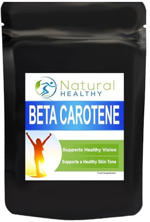Beta Carotene 8mg - Source of Provitamin A - 120 Tablets - Suitable for Vegans