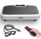 YAMO Vibration Plate Exercise Machine for Weight Loss, 99 Intensity Levels, 5 Programs, 2 Resistance Bands, LED Touch Panel, Remote Control, 150KG Weight Capacity for Whole Body Workout