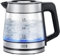 LEBENLANG Glas Wasserkocher klein - 1,2 Liter mit LED Beleuchtung I Edelstahl Design BPA-Frei Wasserkocher 1l 1 2 l Glas Glaswasserkocher Leiser & Kleiner Wasserkocher als Camping & Reisewasserkocher