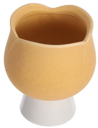 ULDIGI Bougeoir Tulipe en Céramique Vide, Bougeoir pour Bougie Chauffe-Plat, pour La Décoration Intérieure, L'aromathérapie Et Les Décorations De Festival, en Forme De Fleur