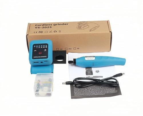 Akku Multifunktionswerkzeug kompatibel mit Makita 18V-Akku (OHNE Akku), 80W, 6 Variable Drehzahl, 6000–18000 U/min, Mini Rotationswerkzeug mit 5V 2A USB/Typ-C-Ausgang und 20 Zubehörteilen
