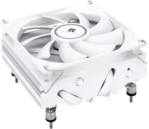 TR-Thermalright AXP90 X47 White CPU-Kühler-47mm Höhe, leiser 92mm Low Profile Lüfter-2700U/min, für AM4/AM5,Intel LGA1851/1700/115x/1200,Niedriges Profil ITX PC Kühler-Weiß