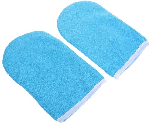 Polyester Paraffinwachshandschuhe 1 Paar für Handpflege und Wärme | Glatt Innen, Modernes Design, Blau, Mehrfach Nutzbar, Unterstützt Feuchte Hände im Alltag