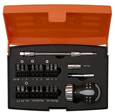 Bahco 808050S-22 - Juego Destornillador Carrac Mini 22P