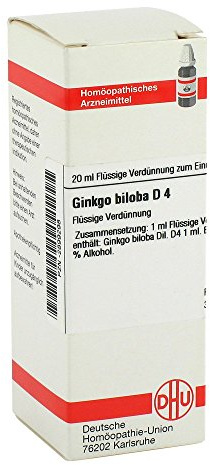Ginkgo Biloba D4 Dilution 20 ml