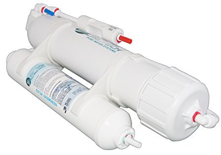 3-Stufige Umkehr Osmose Wasserfilter Mobile Umkehrosmose Anlage 100 GPD Membrane Wasseraufbereitung und Aquarium Filter